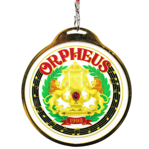 Orpheus Plastic Flat Medallion on Lanyard (6 Pieces)