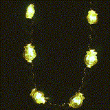 LED Blow Bead with 6 Lyres (6 Pieces)