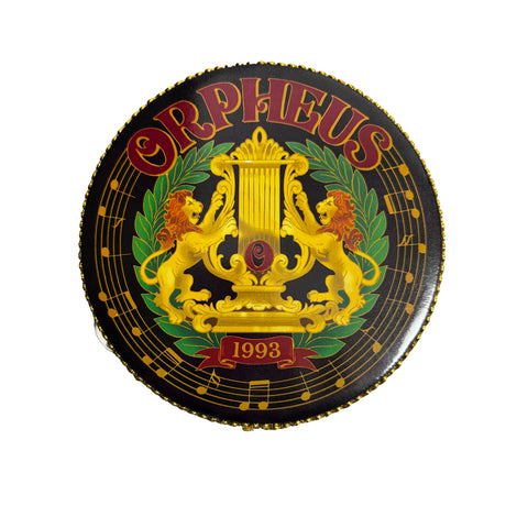 Tambourine- Purple Metallic Wood with Orpheus Logo (Each)